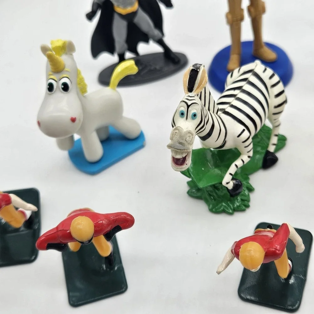 Mixed Lot of 10  PVC/ Cake Topper Figures - Star Wars, DC Comics, Disney